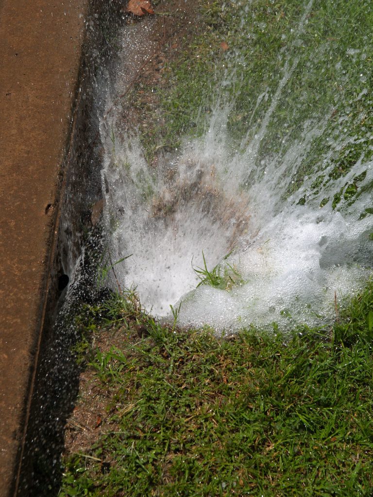 Broken spray head